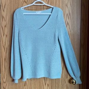 Baby blue v-neck sweater from reitmans